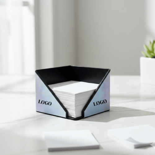 Branded corporate chit pad with custom logo for office desk use