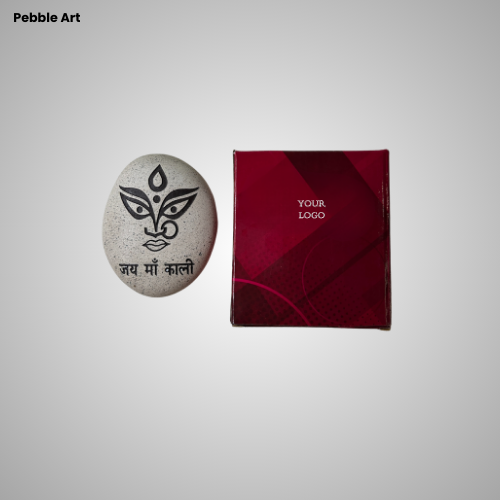 Jai Maa Kali Hand-Painted Decorative Stone Idol