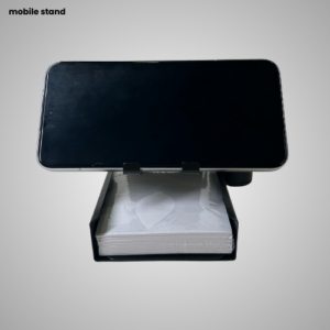 Metal Mobile Stand with Note Pad Holder
