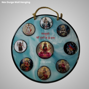Ten Sikh Gurus Circular Wall Hanging
