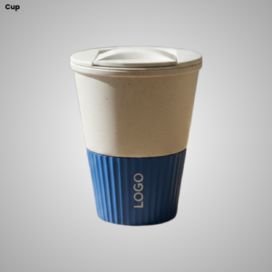 Reusable Eco-Friendly Coffee Cup with Silicone Grip & Splash-Proof Lid